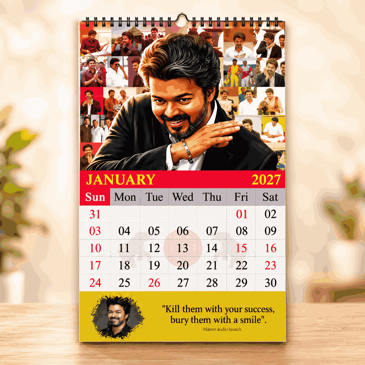 Monthly Calendar 2027 (English)